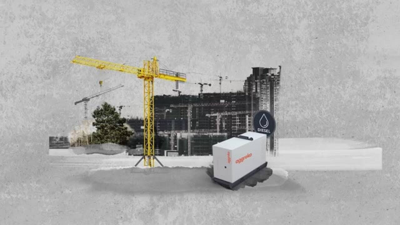 Reducing fuel consumption and emissions in tower crane applications