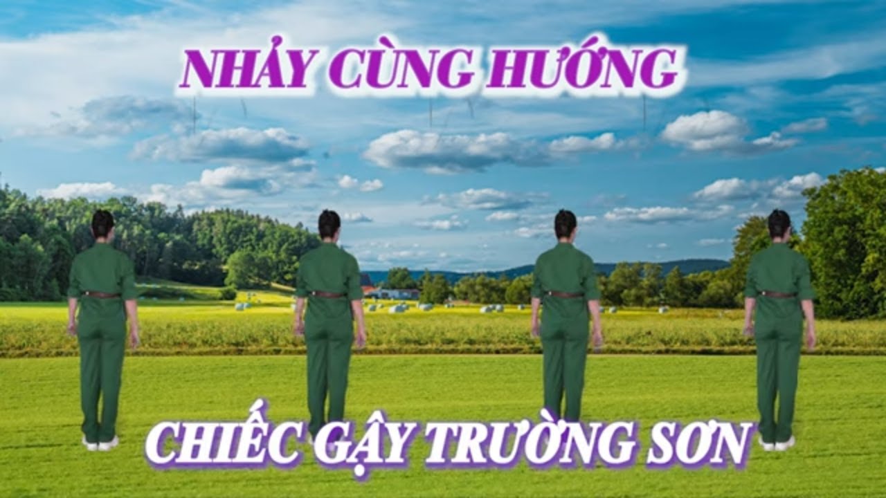 Nhảy cùng hướng - Chiếc gậy trường sơn - Học nhảy dân vũ - Nhóm nhảy chị em
