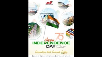Happy Independence Day! DFCCIL – Corridors that Connect India