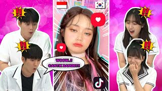 Reaksi Siswa Korea Kaget Lihat Tiktok Cewek Cantik Influencer Indonesia 😍😍 | Reaction Makeover