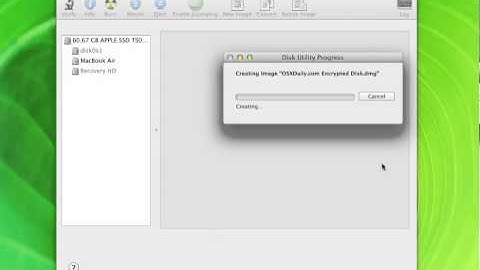 Password Protecting Files and Folders in Mac OS X by Creating an Encrypted Disk Image