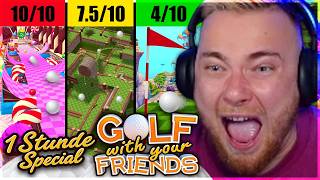⛳ 1 STUNDE WILDE GOLF MAPS 🤣 vs Kroko, Mehdi & Sophia 🔥 |...