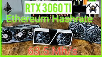 RTX 3060 TI Mining Ethereum Hashrate | 3 different Cards tested | Overclocking & Profitability