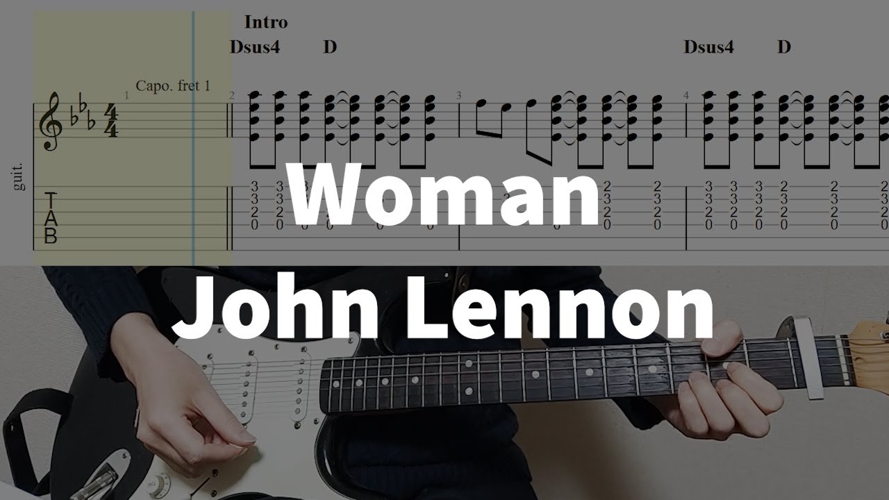Woman Tab by John Lennon (Guitar Pro) - Guitar/Vocals
