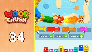 Wool Crush: Yarn Color Sort Level 34 | Complete Walkthrough & Solutions! 🎯