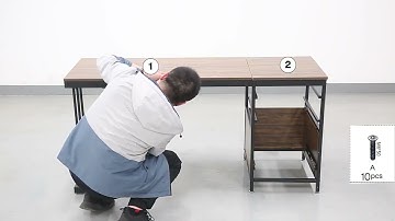 Assembly Video –HOGA-JW0650- Tribesigns Industrial Computer Desk with Drawers