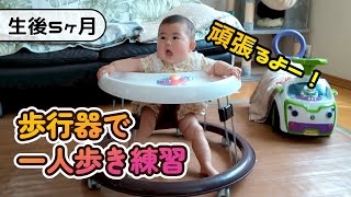 【生後170日目】初めての歩行器【0歳5ヶ月】