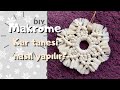 Yılbaşı Süsü | Makrome Kar Tanesi Yapımı | Macrame Snowflake |Diy ❄️☃️🎄 #macrame #diy #christmas