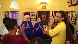 Nayaswamis Jyotish ji and Devi ji visit Tulsi Bose Shrine, September 2022