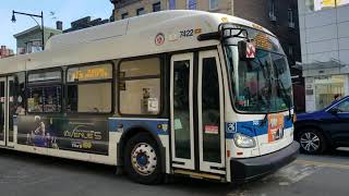 MTA: 2015 NFI XD40 #7422 on the Q15A with Jamaica depot sticker