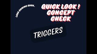 Quick Look   Apex Trigger