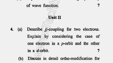 2019 MSc Physics 3rd Sem Atomic & Molecular Physics Question Paper