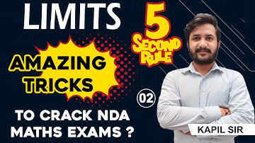 LIMITS SUPER TRICK//TRICK FOR NDA/JEE/CETs/COMEDK/SOLUTION IN 5 SECONDS BY KAPIL CHAUHAN SIR