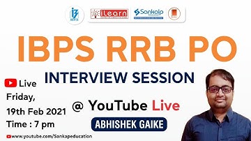 IBPS RRB-PO Mock Interview Session || Tip