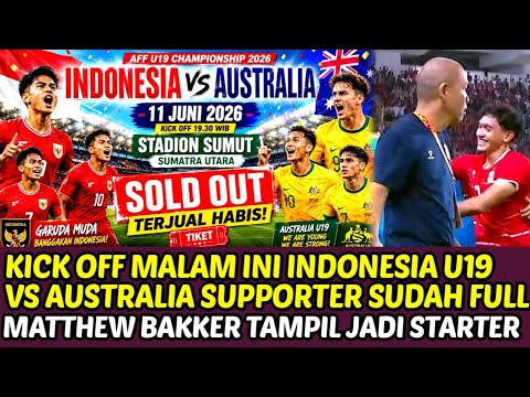 duwatoto x 777luck - KICK OFF MALAM INI Indonesia VS Australia Semifinal AFF U19 Supporter Full Matthew Bakker Tampil