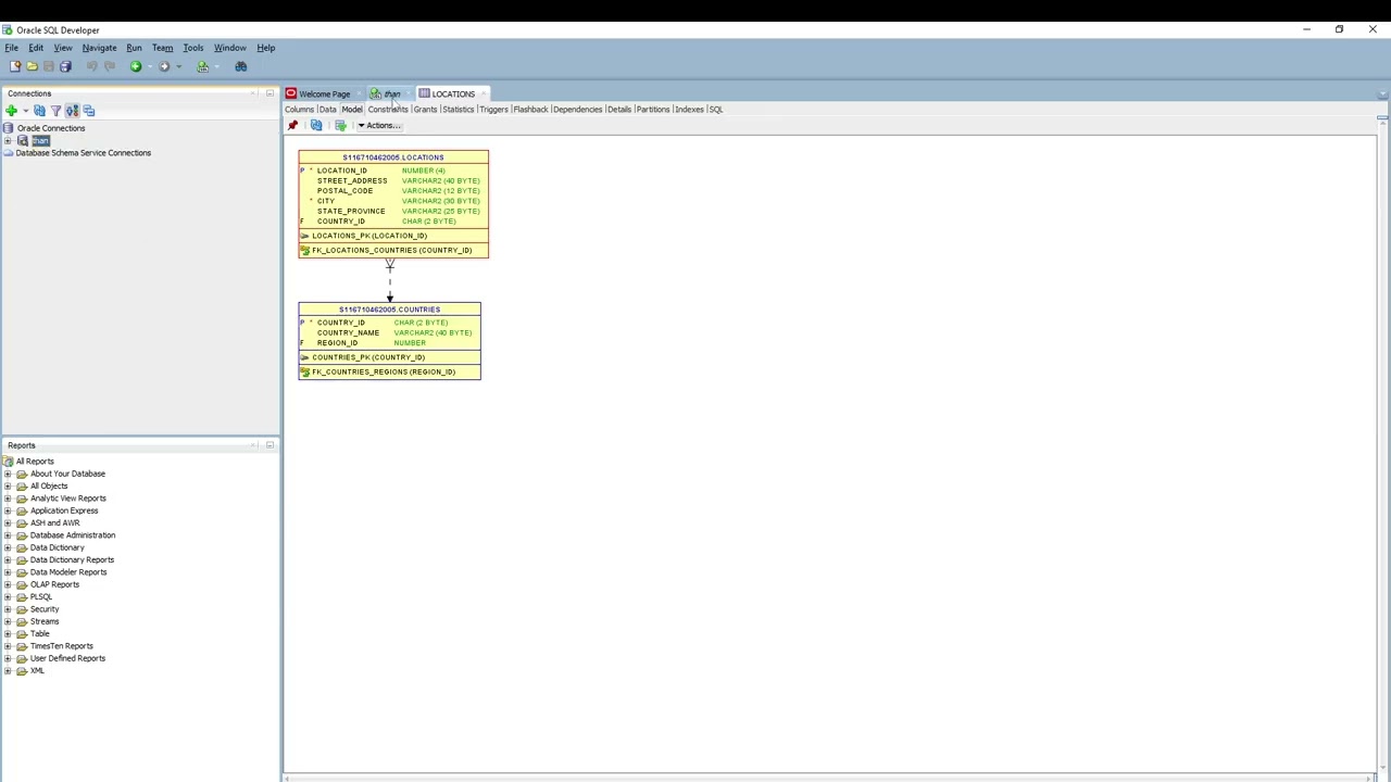 DBMS การบ้านบทที่5 Oracle Sql Developer สาธิตวิธีสร้างตารางข้อมูล