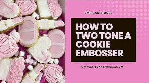 How to Two tone a Cookie Embosser
