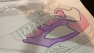 Jordan 5 s coloring shoes Satisfying