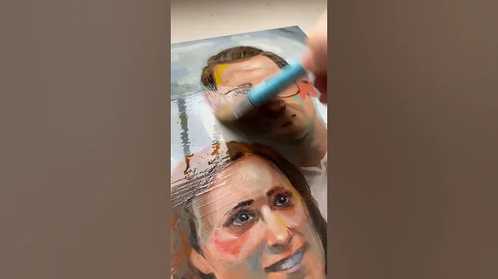 Varnishing a finished oil painting #shorts #art #artist