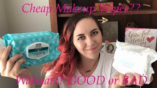 Wet N Wild Beauty Makeup Wipes Remover and Walmart Equate Brand Showdown Review