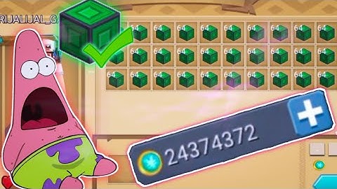 selling 2 chest emerald block get many 10 million coin😱😲 in Sky block (Blockman Go)