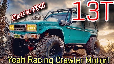 Cross rc FR4C testing the Yeah Racing Just Climb 13t!!