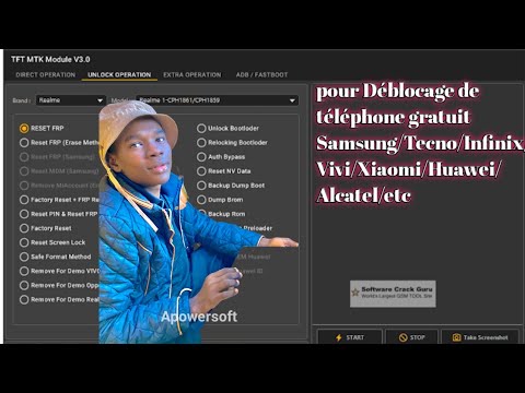 TFT MTK logiciel de déblocage de téléphone de processeur MEDIATEK gratuit Samsung/tecno/infinix.