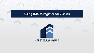 How to register for Education Classes via Internet Member Services (IMS)
