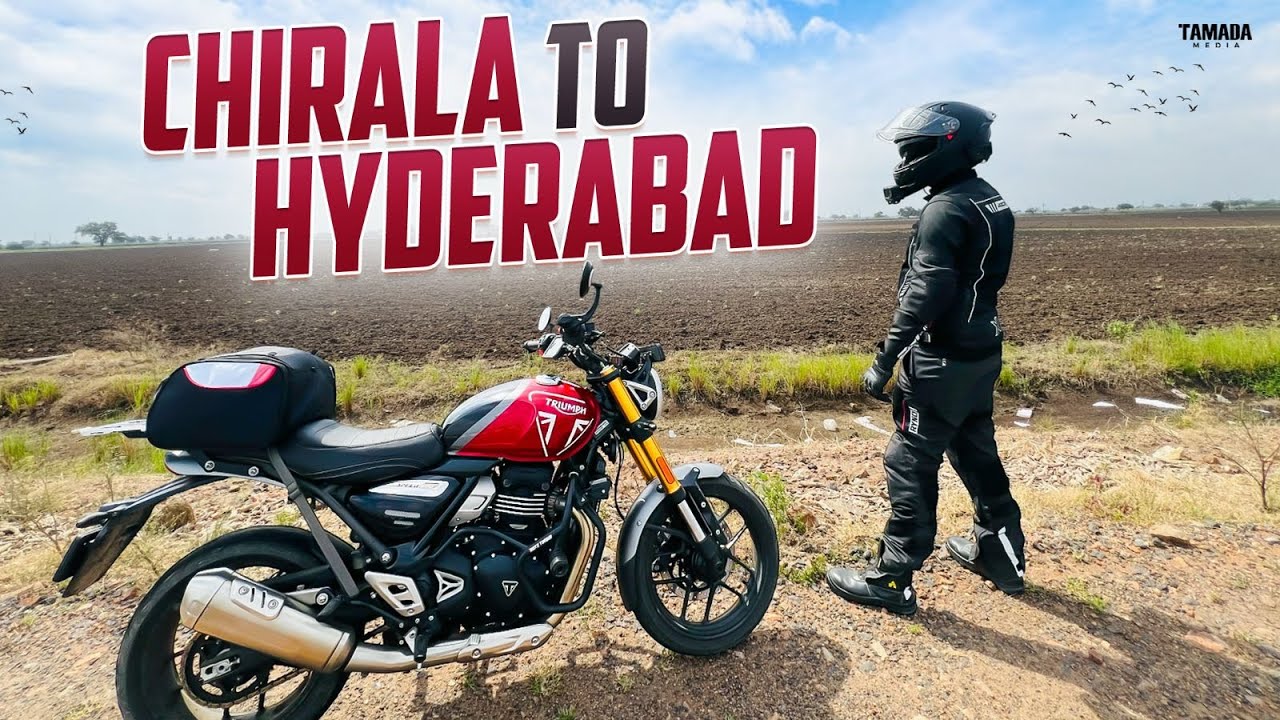 Back to Hyderabad from Chirala🏍️| Telugu Motovlogs | Triumph Speed 400 | @Rahultejo | TAMADA MEDIA