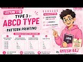 Pattern Printing Abcd type 3 |Codeganj