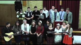 Video thumbnail of "''Haideti sa cantam cu veselie Domnului'' Tinerii Bisericii Sion"