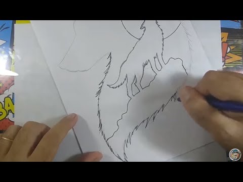 Vídeo: Como Desenhar Um Lobo Uivando Em Etapas