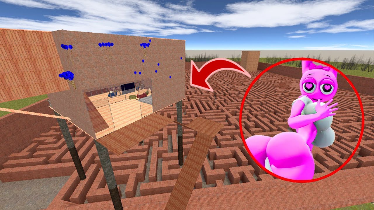 MISS PINKI SPRUNKI VS BIG TOWER VS SCP-096 Epic Battle in Garry's Mod!!