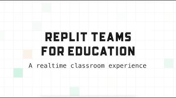 Replit Teams for Education Launch Video