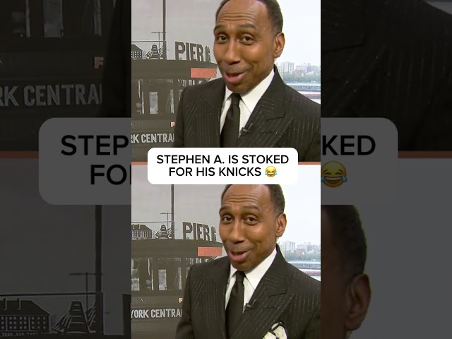 Stephen A. the morning after the Knicks WIN 🤣 #shorts