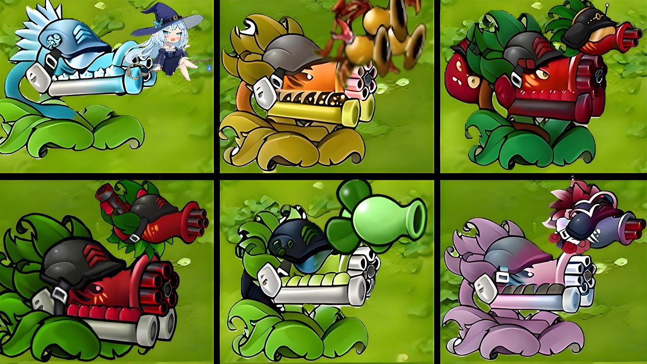 PvZ1 Fusion 3.4 CHALLENGE! Best Combo Gatling PEA + Drone Vs 500 Zombie Random - Who Will Win?