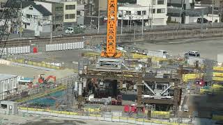 【うめきた2期】JR大阪駅西高架エリア開発・うめきた2期工事 22.02.06(3)  大阪ステーションシティから