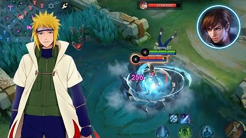 MINATO AS GUSION SKIN OPTIMIZATION 😱🔥 MLBB X NARUTO 😍🎀