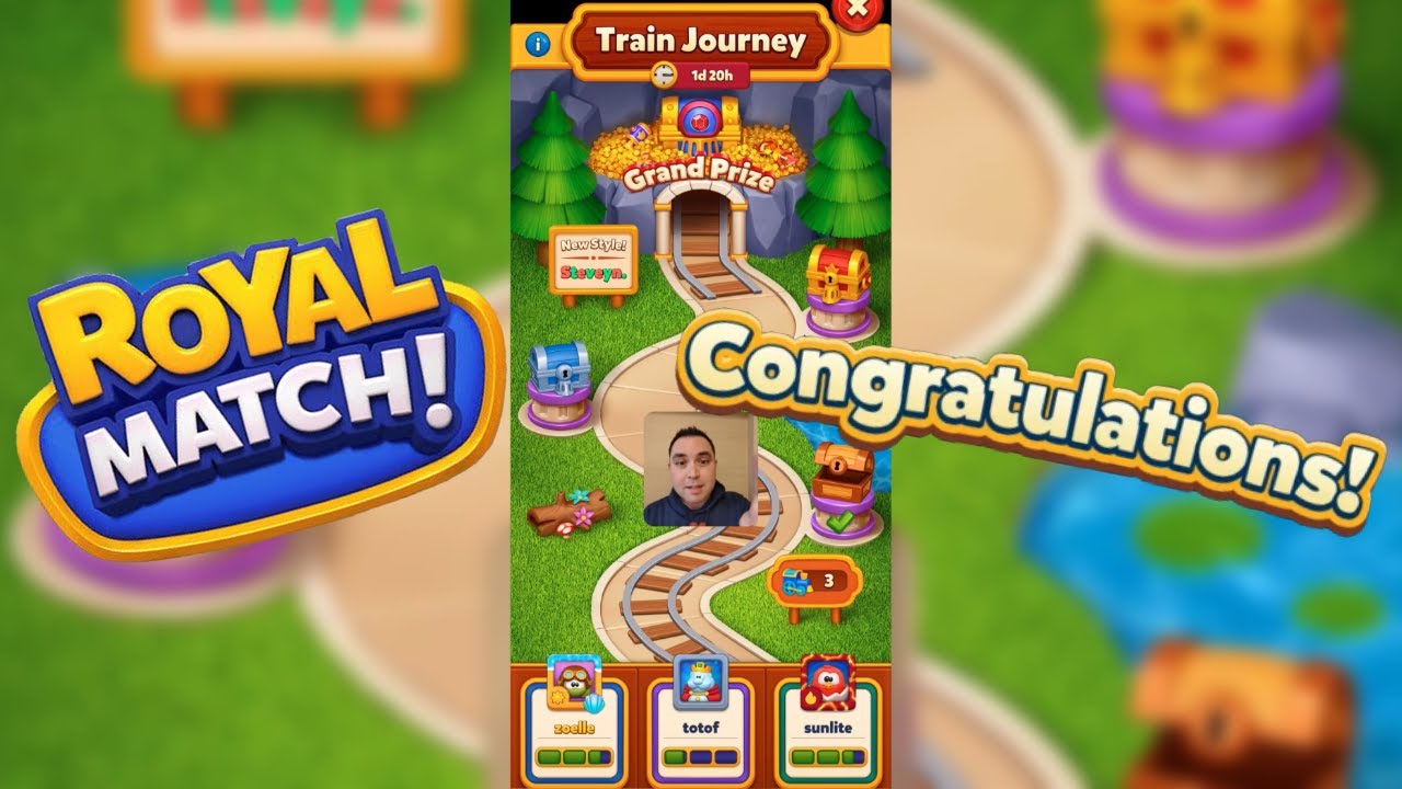 Как играть в Train Journey в режиме Royal Match?!