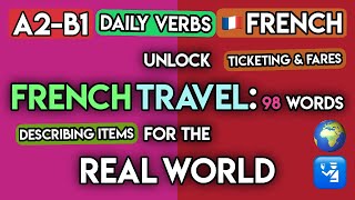 Master French Public Transport & Shopping: 112 A2-B1 Vocabulary & Phrases for Tourists