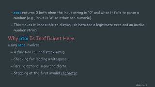 Why Using atoi to Compare a String to an Integer is Inefficient and How to Do It Properly in C