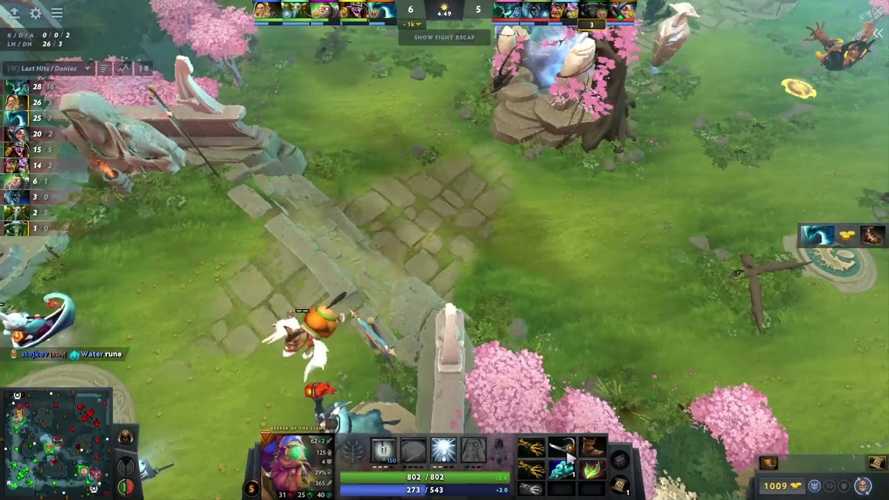 How to lane mid keeper of the light (stojkov) vs outworld destroyer - Dota 2