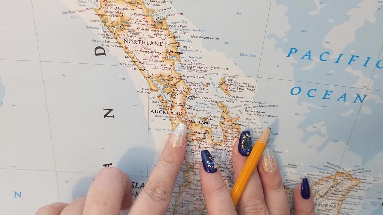 ASMR ~ Auckland, New Zealand History & Geography ~ Soft Spoken Map Tracing Google Earth