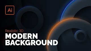 Easy Realistic 3D Modern Background in Adobe Illustrator!