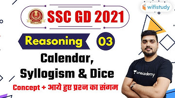 6:00 PM - SSC GD 2021 | Reasoning by Hitesh Mishra | Calendar, Syllogism and Dice