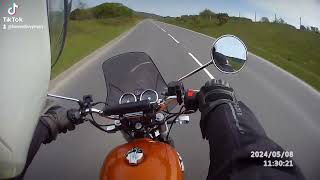 Cruising and enjoying the B3417 near Lee Moor on my interceptor 650