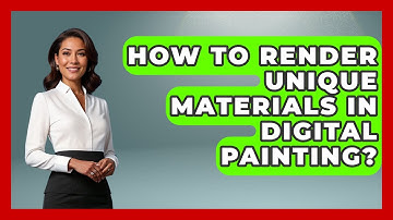 How To Render Unique Materials In Digital Painting? - The Virtual Art Desk
