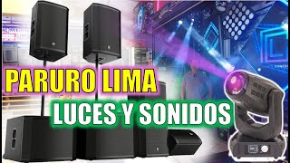 JIRON PARURO LIMA cotizamos luces y equipos de sonido 2025. PARTE 2