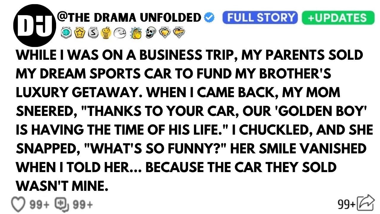 My Parents Sold My Dream Car For My Brother — They Regretted It When I Returned