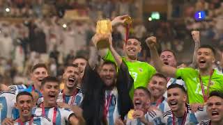 MESSI LEVANTA LA COPA DEL MUNDO,  ARGENTINA CAMPEON